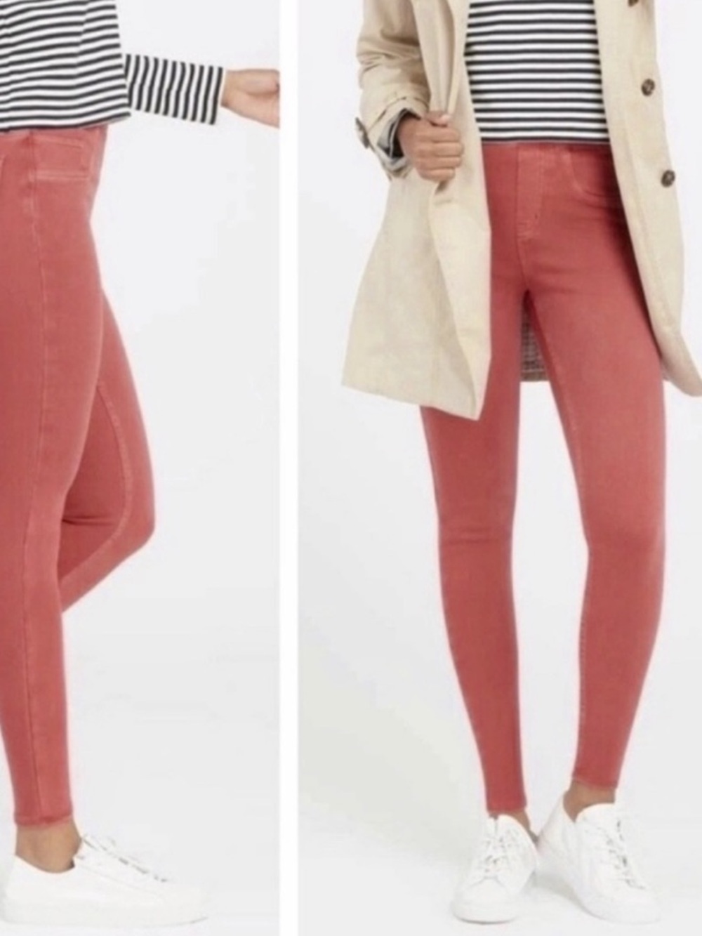 SPANX Skinny Jean-ish Pants in Dusty Rose